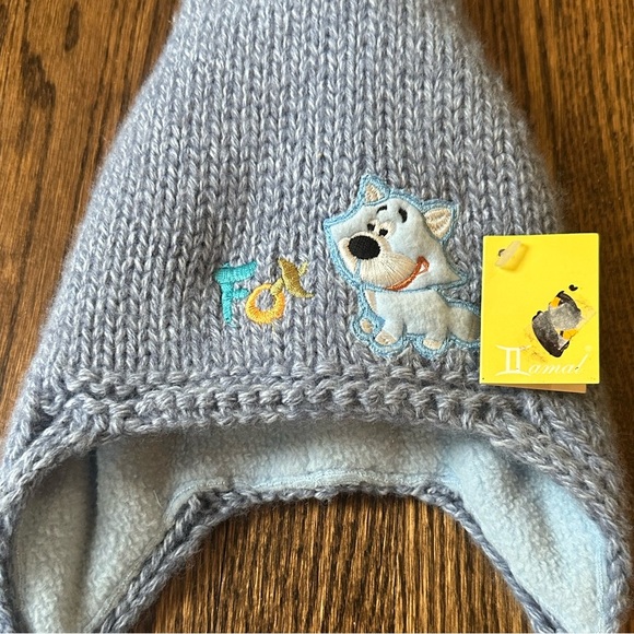 Baby Knit Wool Blend Fleece Lined Winter Hat & Scarf Set - Picture 4 of 5